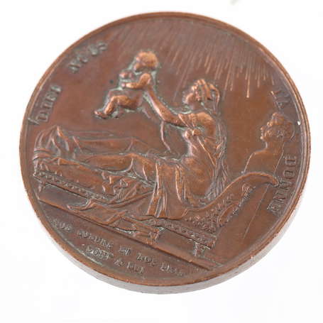 Médaille en Bronze - Naissance du futur Comte de 
