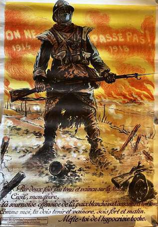 Militaria - « ON NE PASSE PAS , 1914 1918 » - 