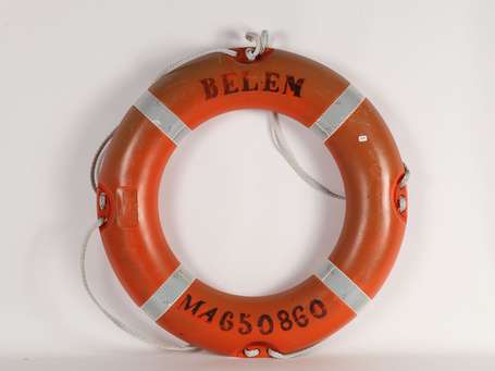 Belem - Bouée de sauvetage immatriculée et siglée 