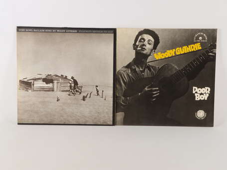 2 Disques : WOODY GUTHRIE - Poor Boy - Folkways / 