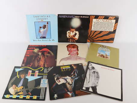 LOT  DE 9 LP POP DIVERS ETAT