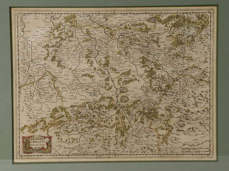 MERCATOR / JANSONIUS. Carte de la Lorraine vers le