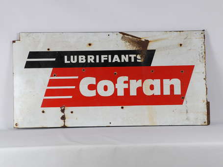 COFRANC Lubrifiant : Plaque émaillée plate à 