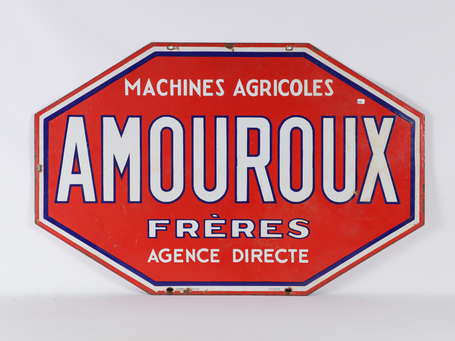 AMOUROUX Frères / Machines Agricole : Plaque 
