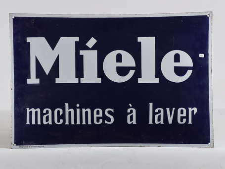MIELE Machine à Laver : Plaque émaillée bombée. 74