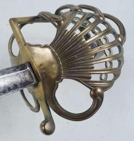 Sabre à Garde de Bataille Louis XVI - Gravé aux 