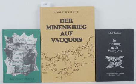 Lot de 3 livres en allemand , d'Adolf BUCHNER dont