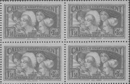 France - Caisse d'amortissement - Les coiffes des 