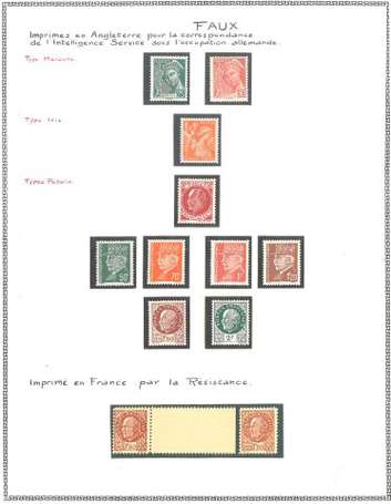 Timbres - Faux de Londres - Emis par 