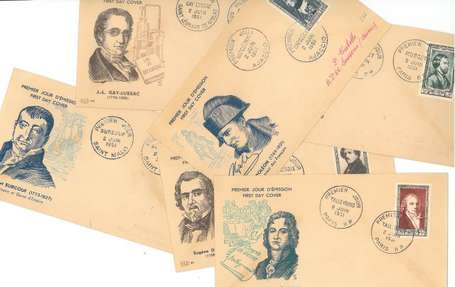 Enveloppes 1er jour - Catalogue FDC 1951 n°1 à 5 +