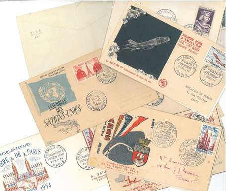 15 enveloppes 1er jour - Catalogue FDC 1951 n°2/21
