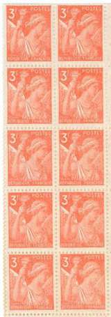 France : 1944 Type Iris n°655 à bord de feuille 