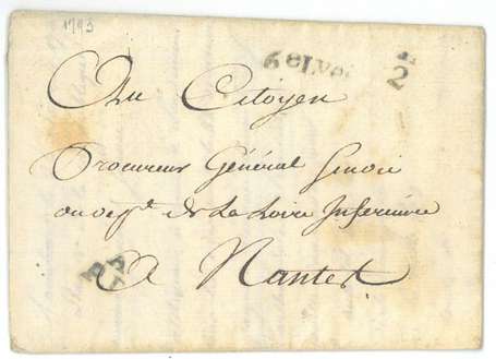 Loire inferieure - Lettre datée de Paimboeuf du 24