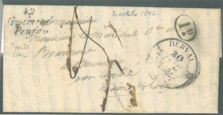 Loire inferieure - Lettre avec correspondance du 