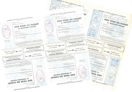 Lot de 5 feuillets de franchise militaire - Bon 