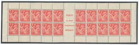 France n° 433 Iris 1Franc rouge - Timbre avec 