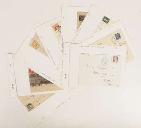 Important lot de lettres et cartes postales avec 