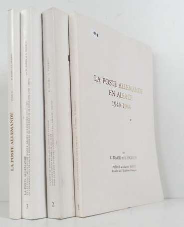 Lot de 4 volumes sur la poste Allemande 1940/45 - 