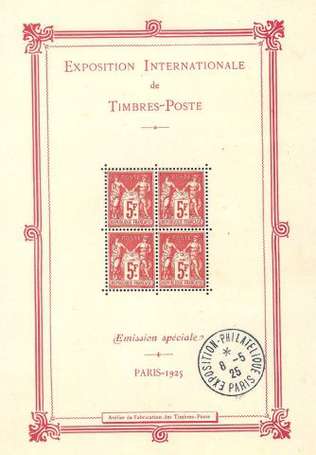 1925 - Exposition Philatélique International de 