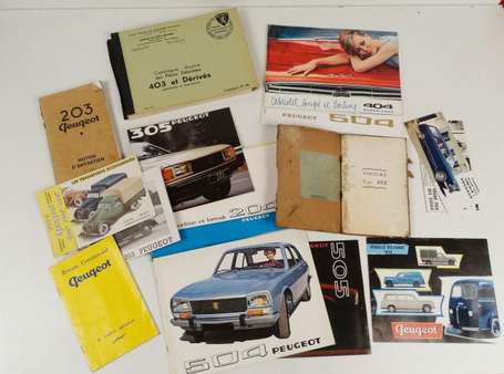 Lot de Documents publicitaires Peugeot