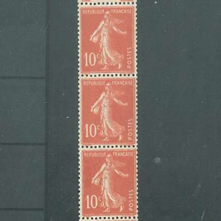 ROULETTE POSTE N° 138  - 10c.ROUGE Type SEMEUSE 