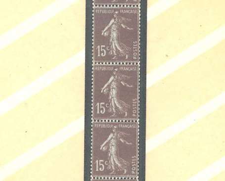 ROULETTE POSTE N° 189  - 15c. SEMEUSE BRUN LILAS  