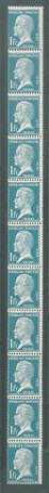 ROULETTE POSTE N° 179 -  PASTEUR  1F. BLEU -  