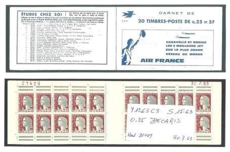 L0T de 5 Carnets anciens N°1263_C3. TYPE MARIANNE 