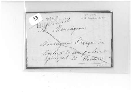 Loire inferieure - Marque postale P42P Bourgneuf L