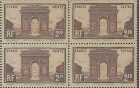 France : Arc de triomphe 2 Francs Bruns rouge 