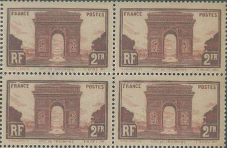 France : Arc de triomphe 2 Francs Bruns rouge 