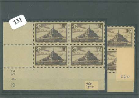 N°26 Mont St Michel - Lot de 2 blocs de 4 coins 