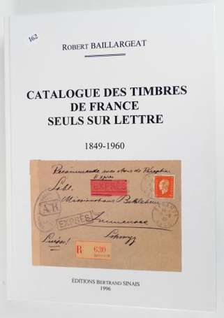 Catalogue des timbres de France seuls sur lettre 