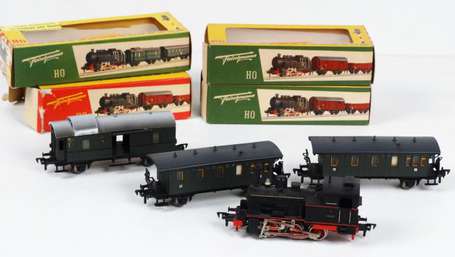 Fleischmann - loco tender 030 + 2 voitures + 1 