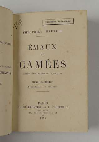 GAUTIER (Théophile) - Emaux et camées - Paris ; 