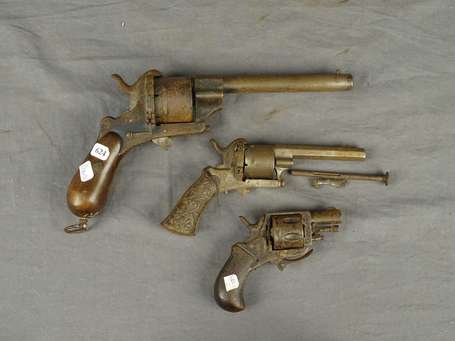 Lot de 3 revolvers dans l'état 