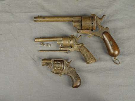 Lot de 3 revolvers dans l'état 