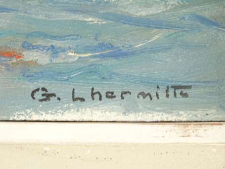 LHERMITTE Georges (1882-1967), Vent arrière. Huile