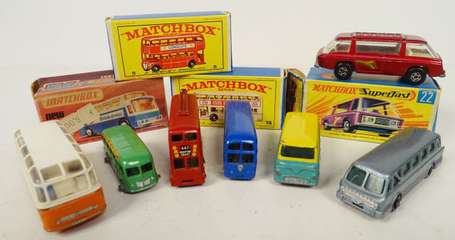 Matchbox - lot de 10 véhicules , bon état d'usage,