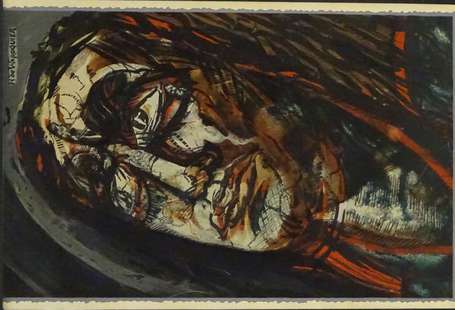 WAROQUIER Henri de (1881-1970) - Christ. Pochoir, 