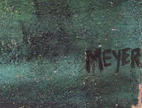 MEYER Bruno (1960-) - Chimère. Huile sur toile, 