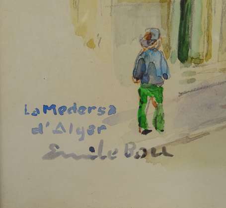 BOU Emile (1908-1989) - La Medersa d'Alger. 