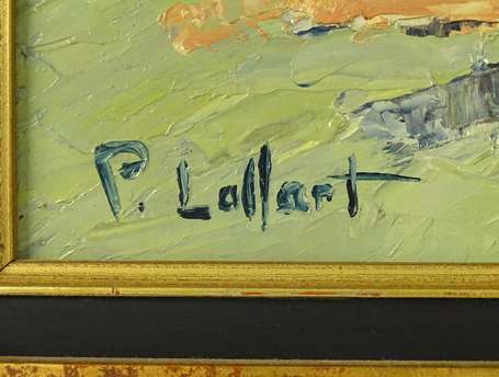 LALLART Pierre (1919-2009) - Chevaux à l'abreuvoir