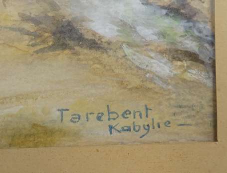 ANGELI Paul (XXe) - Tarabent, Kabylie. Aquarelle, 