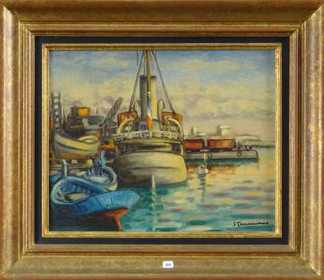 TERRACCIANO Sauveur (1908-1981) - Port. Huile sur 