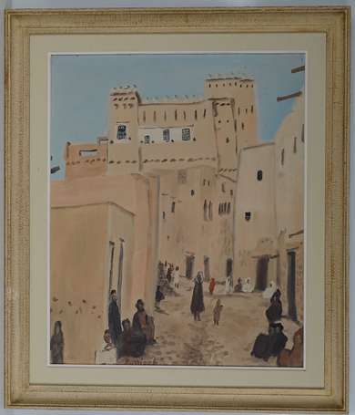 NASSIVET Paul (1904-1977) - Rue d'Alger. Huile sur