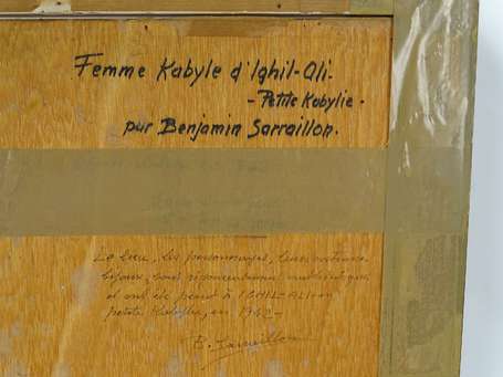 SARRAILLON Benjamin (1902-1989) - Femme kabyle 
