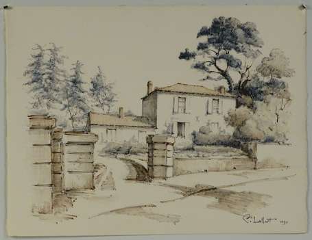 LALLART Pierre (1919-2009) - La Bernerie, maison 