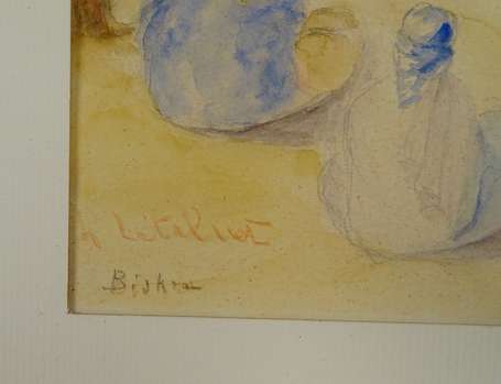 LETALNET A. (XXe) - Biskra. Aquarelle, signée et 