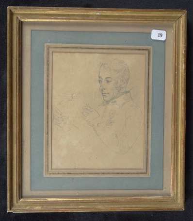 Ecole Française XIXème Siècle Portrait d'homme à 